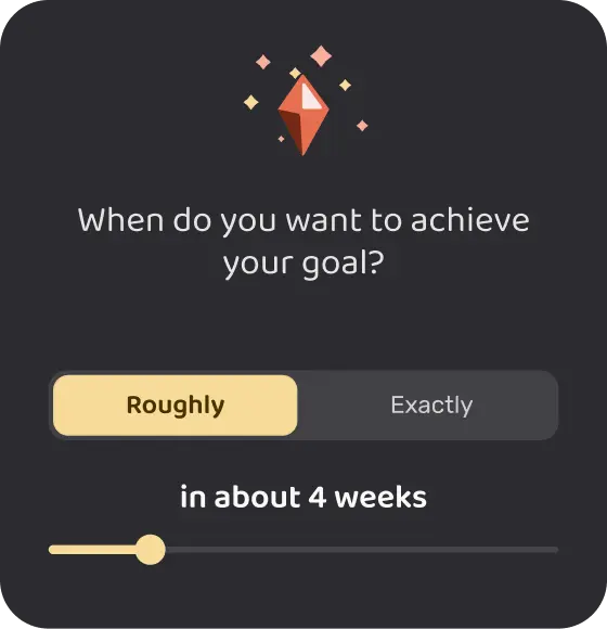 Create goals planning