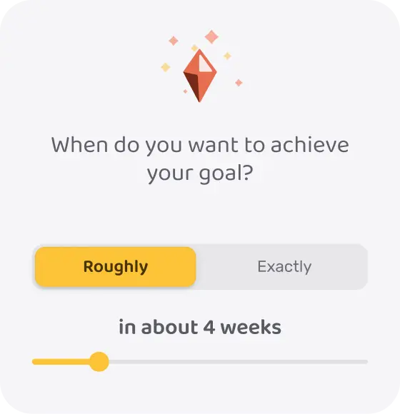 Create goals planning